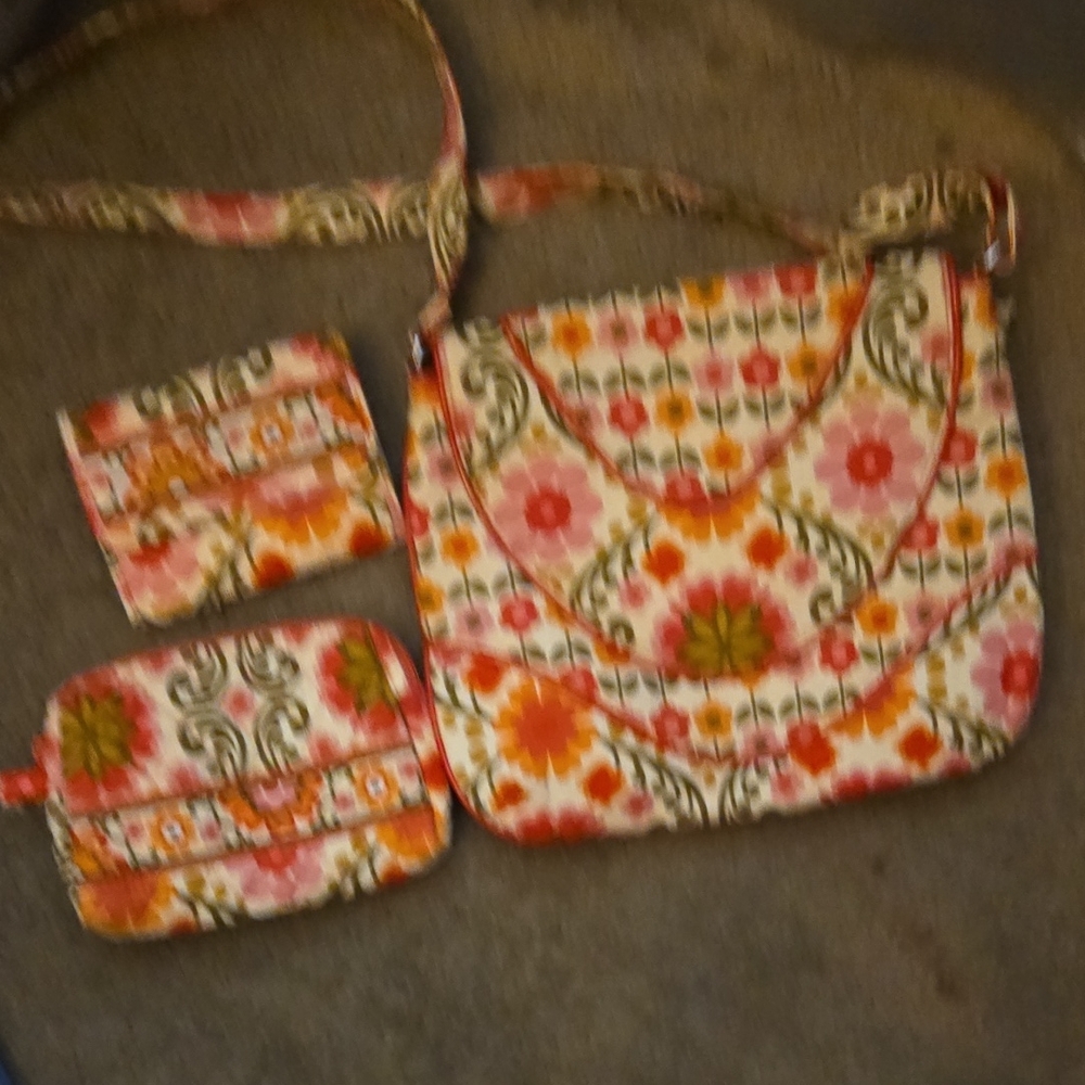 Floral Patterned Women's Bag Set